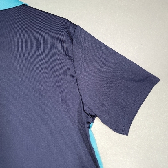 Under Armour Mens The Performance Polo Blue Color Block Size Large - Picture 9 of 10